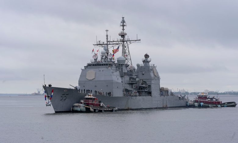 Navy decommissions cruiser Leyte Gulf after nearly 40 years of service