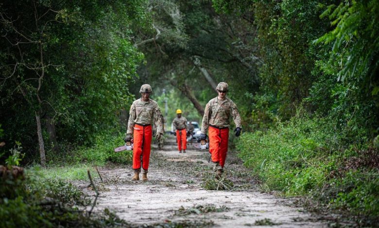 National Guard troops deploy for Hurricane Helene relief