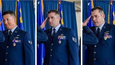 Three airmen who survived Tower 22 attack receive Purple Heart