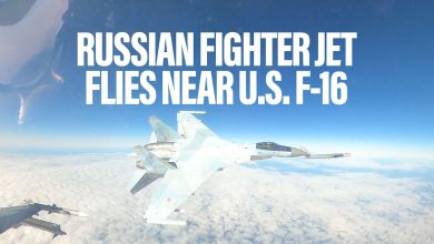 WATCH: Russian fighter jet flies within feet of US F-16 near Alaska