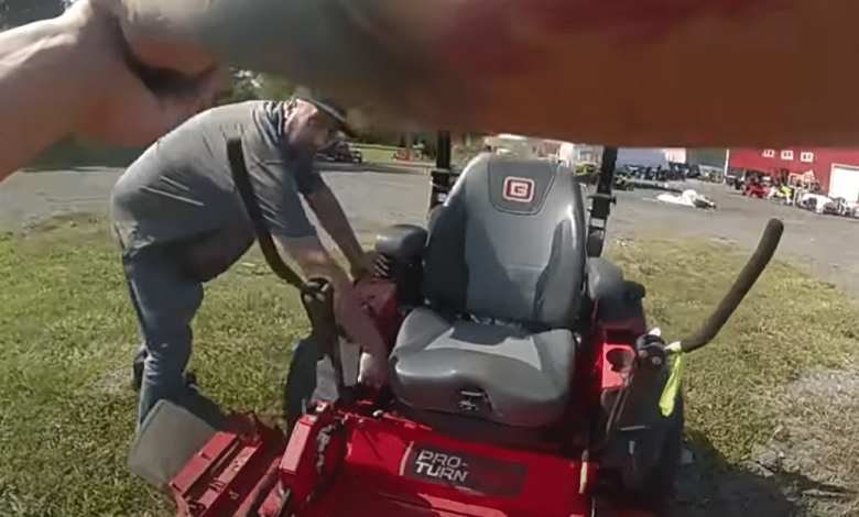 VIDEO: Man Fleeing Cops On Lawnmower Shoots Self In Hand After Pulling Gun