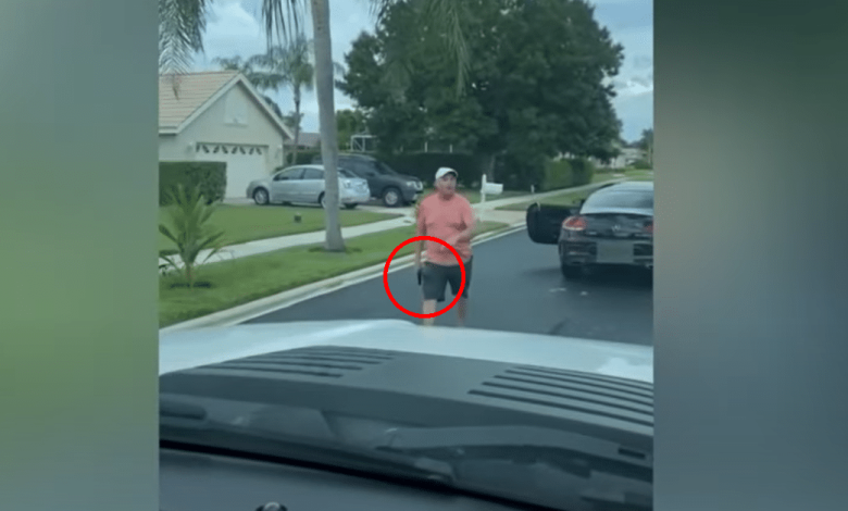 Insane Footage Shows Man Display Gun During Road Rage Incident, Target Had Gun Ready; How Would You Have Responded?