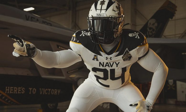 Navy ‘Fear the Bones’ uniform nods to Jolly Rogers in Army-Navy game