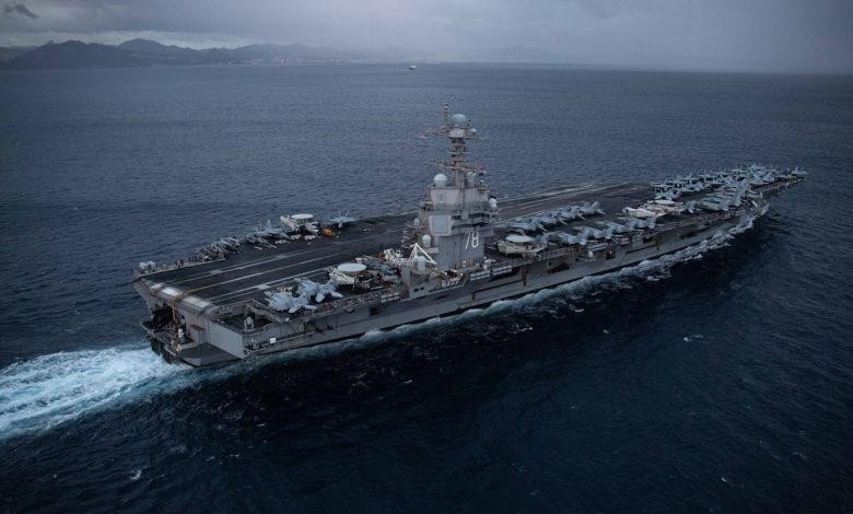 Navy names aircraft carriers after former presidents Bush and Clinton