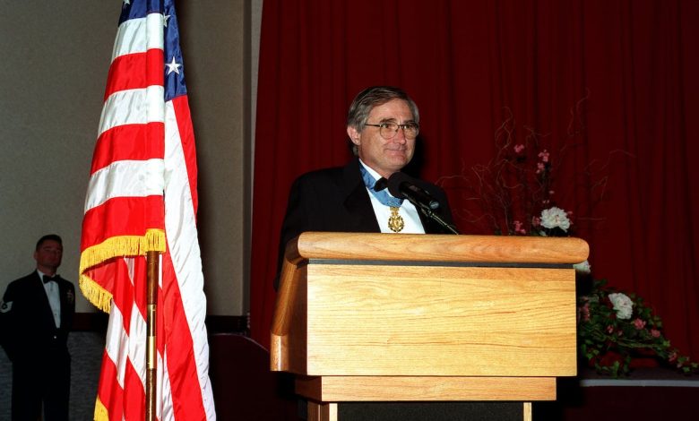 This Medal of Honor recipient jumped on a live flare to save his crew